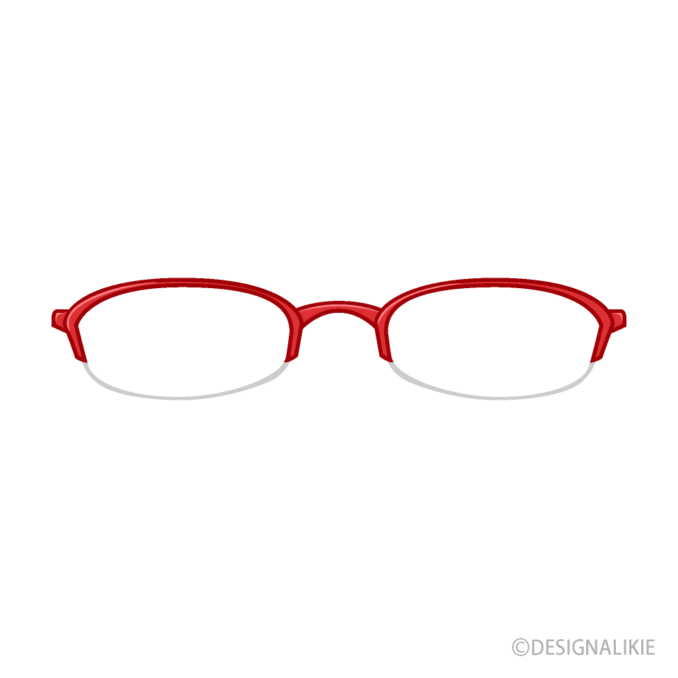 赤色メガネ