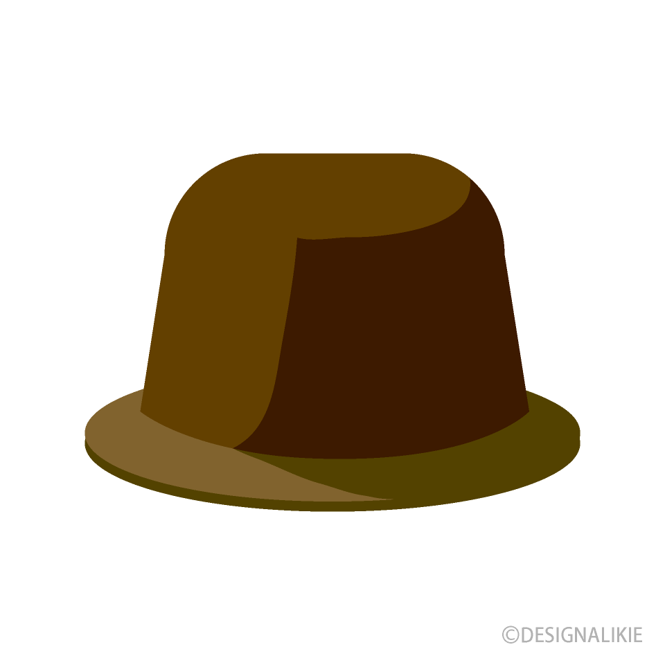 紳士帽子イラストのフリー素材 イラストイメージ