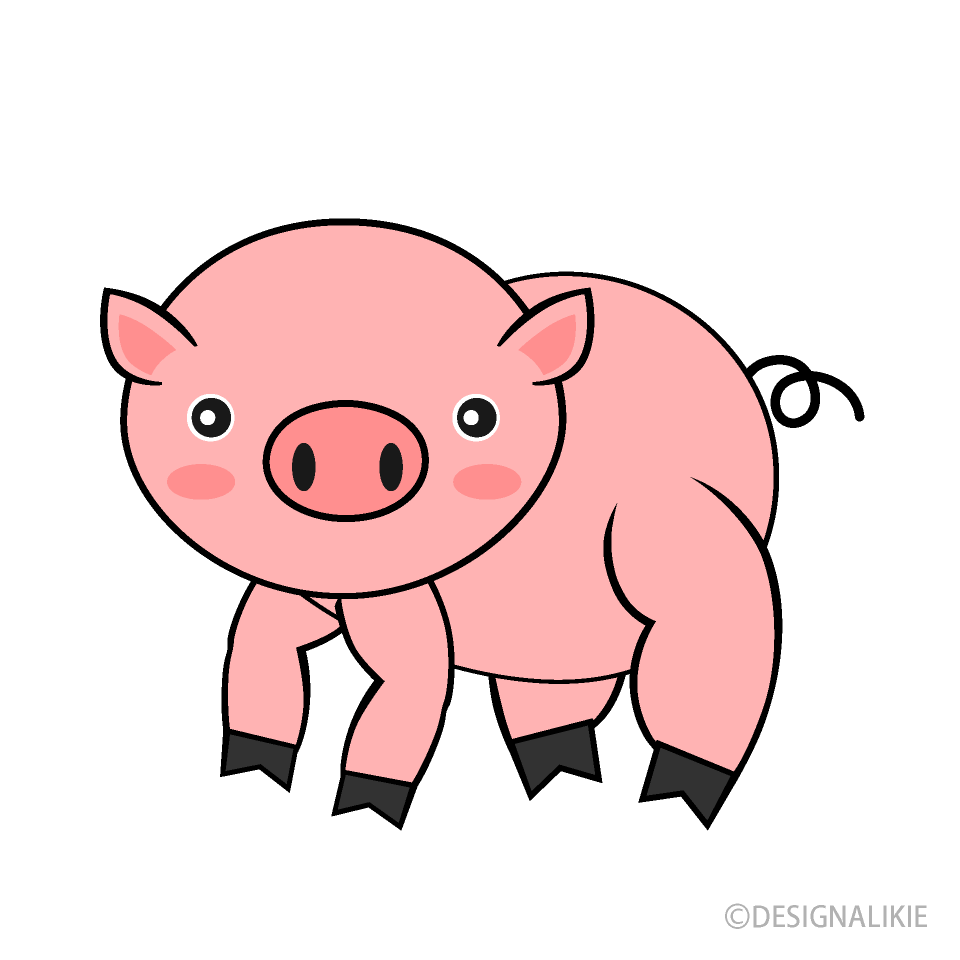 豚の無料イラスト素材 イラストイメージ