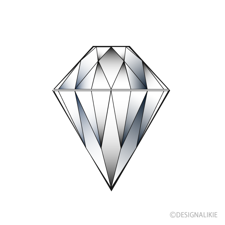 ダイヤモンドイラストのフリー素材 イラストイメージ