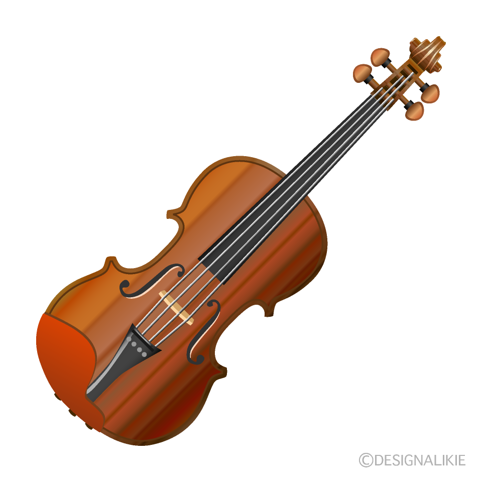バイオリンイラストのフリー素材 イラストイメージ