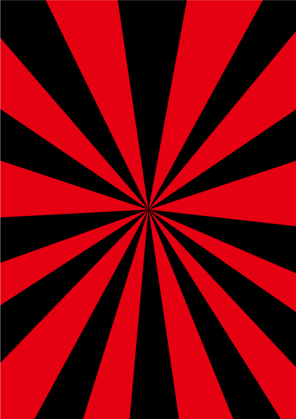 赤黒色放射状模様のチラシ背景イラストのフリー素材 イラストイメージ