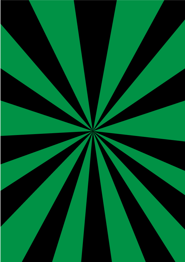緑黒放射状模様のチラシ背景イラストのフリー素材 イラストイメージ
