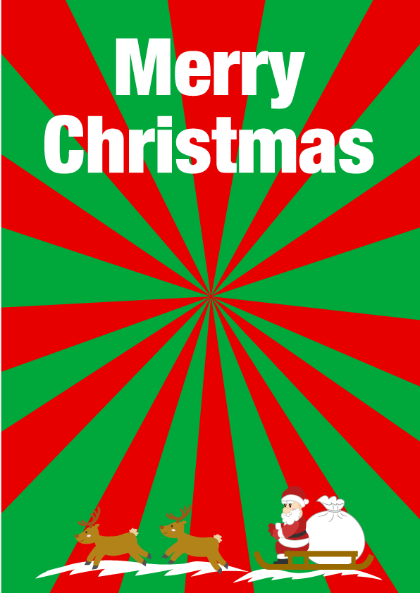 クリスマスイベント用チラシイラストのフリー素材 イラストイメージ