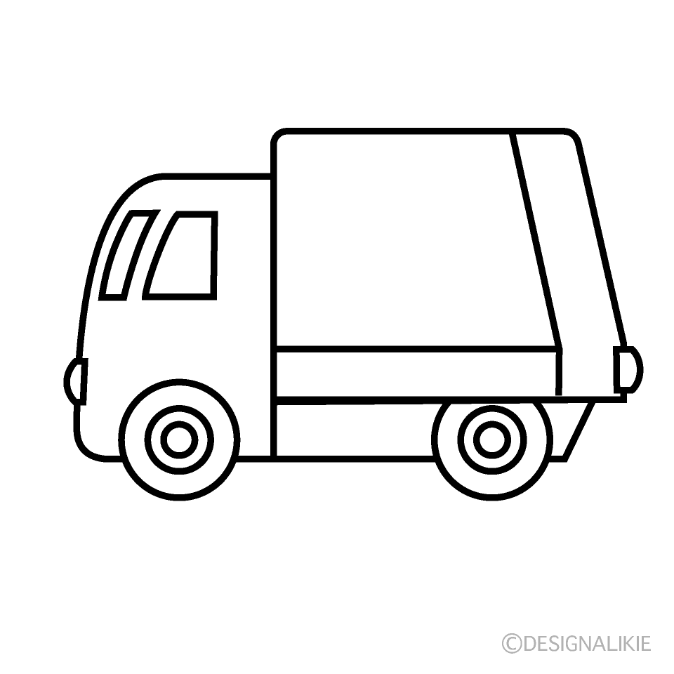 美しい花の画像 綺麗なゴミ収集車 イラスト 無料