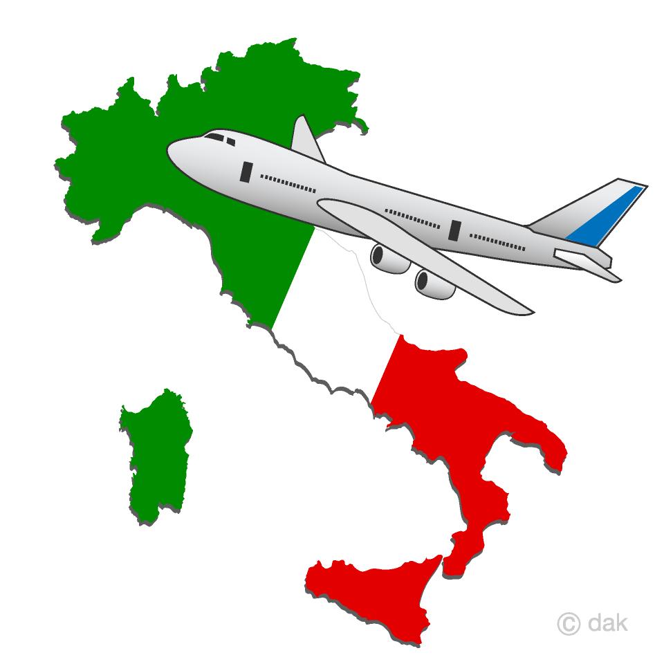 イタリア旅行の無料イラスト素材 イラストイメージ