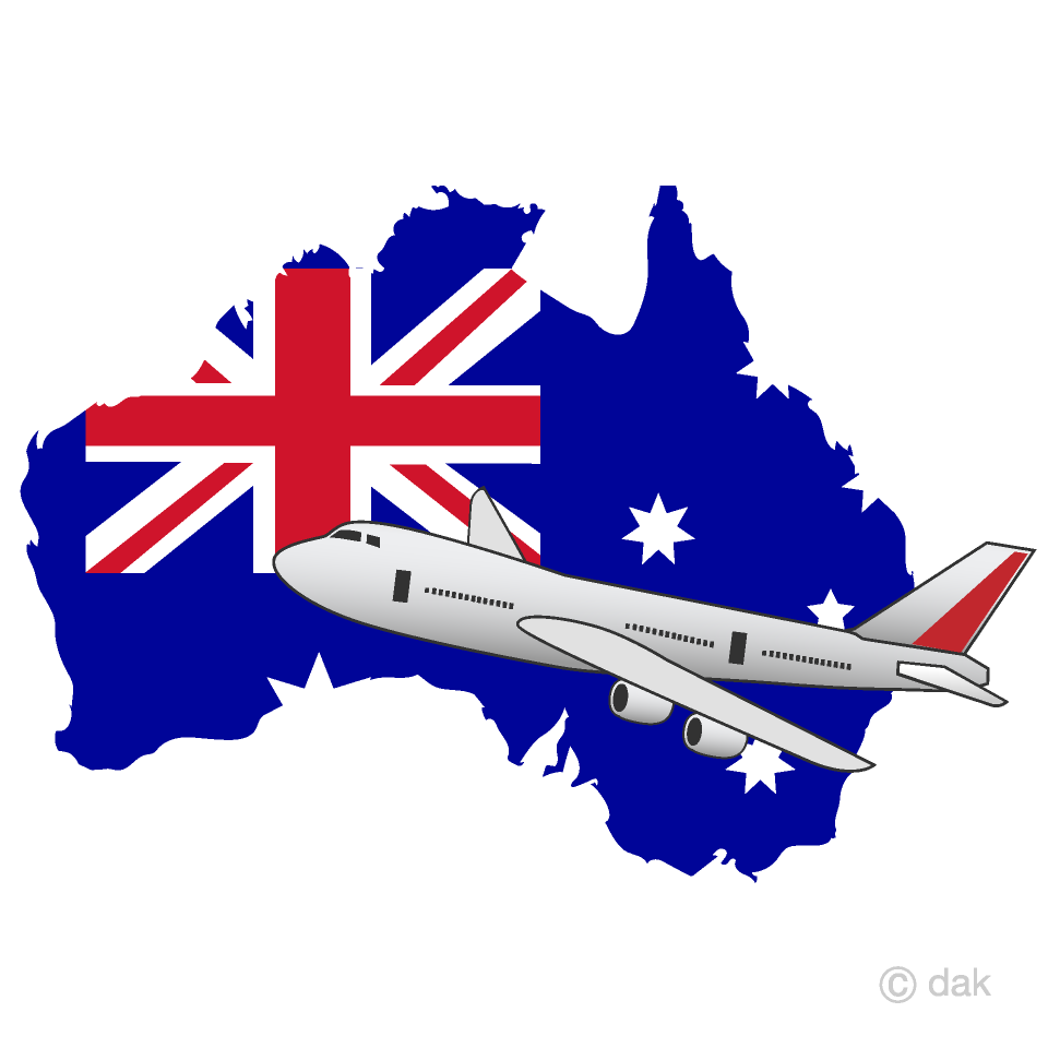 オーストラリア旅行イラストのフリー素材 イラストイメージ