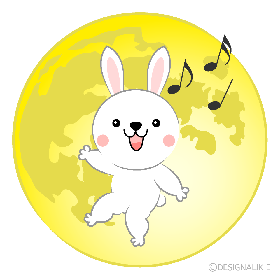 月と歌うウサギ