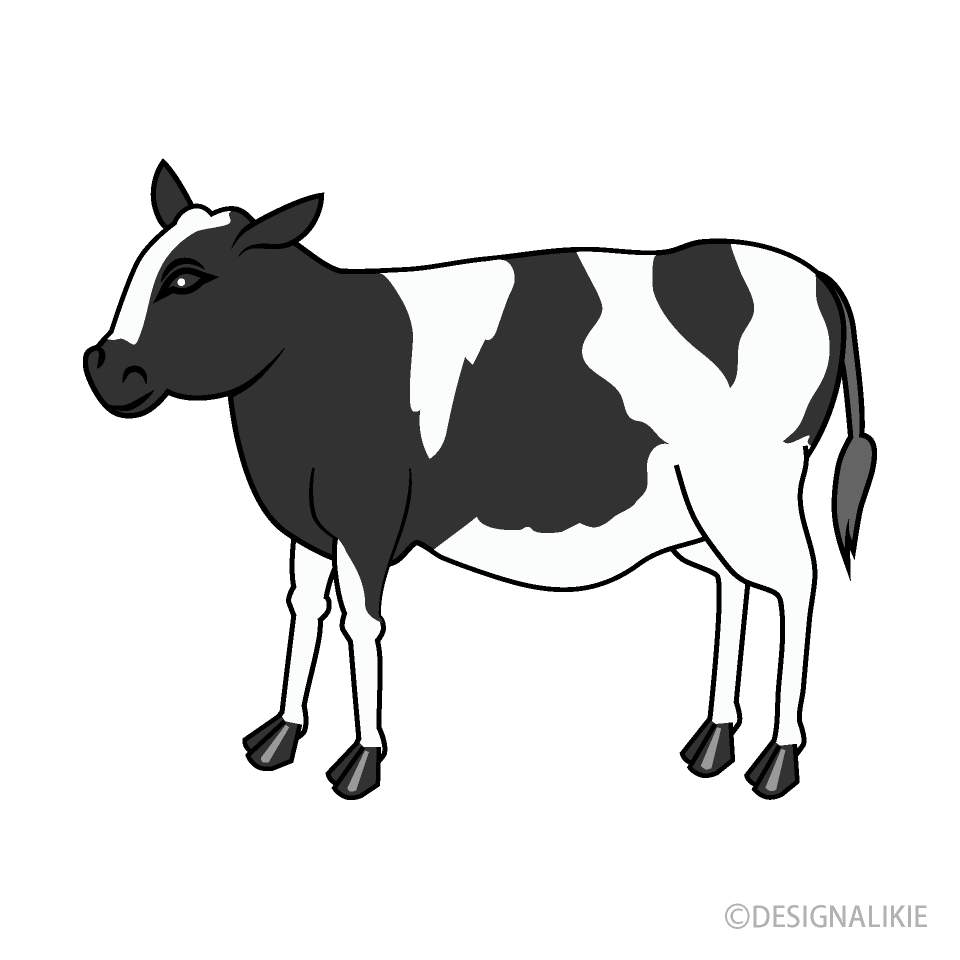 牛の無料イラスト素材 イラストイメージ