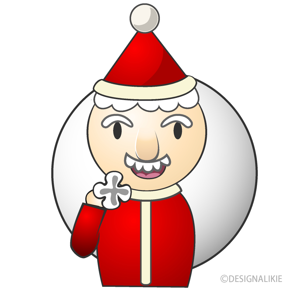 サンタクロースの人アイコンの無料イラスト素材 イラストイメージ