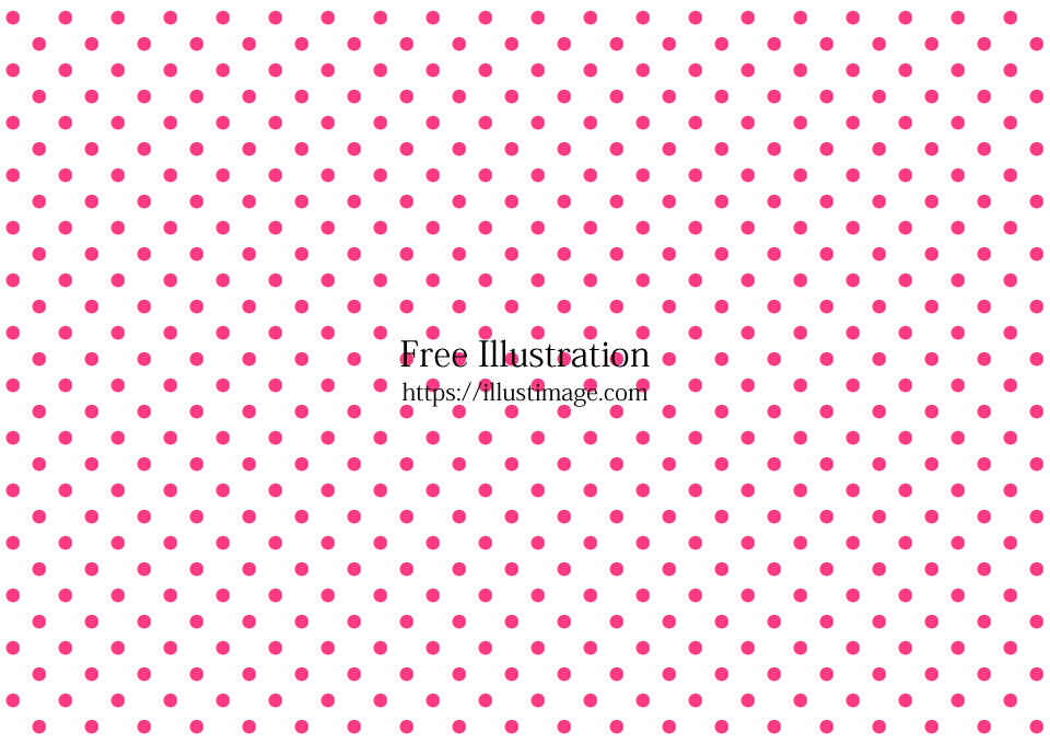 ピンク白水玉模様の壁紙の無料イラスト素材 イラストイメージ