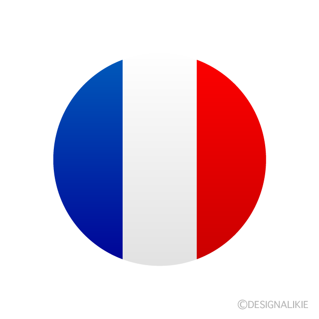 フランス国旗（円形）