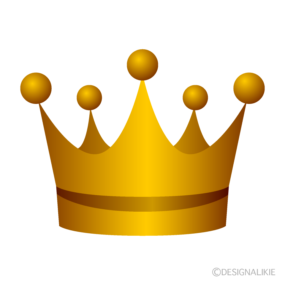 銅色の王冠イラストのフリー素材 イラストイメージ