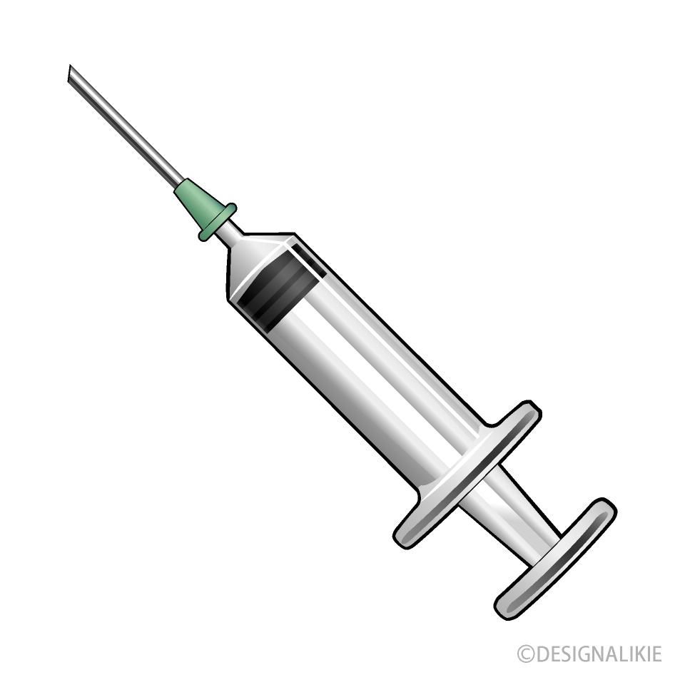 医療用の注射器イラストのフリー素材 イラストイメージ