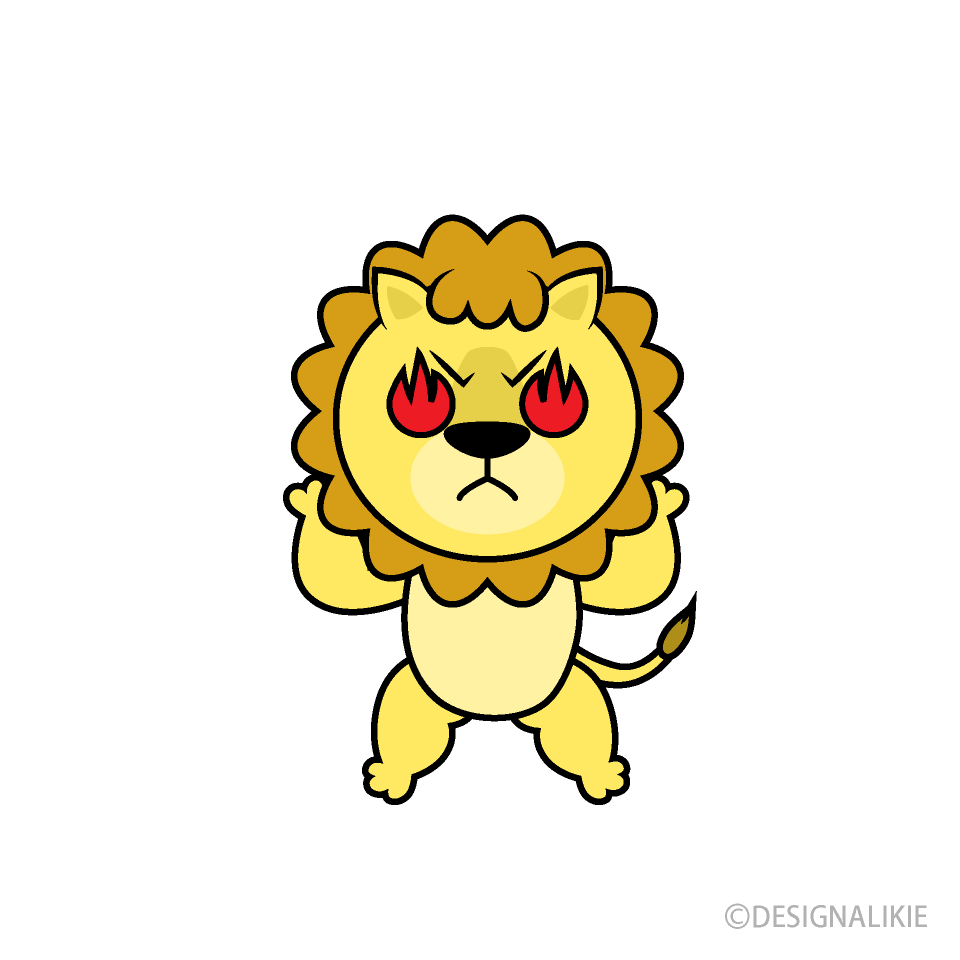 ゆるい ライオン かわいい イラスト 動物画像無料