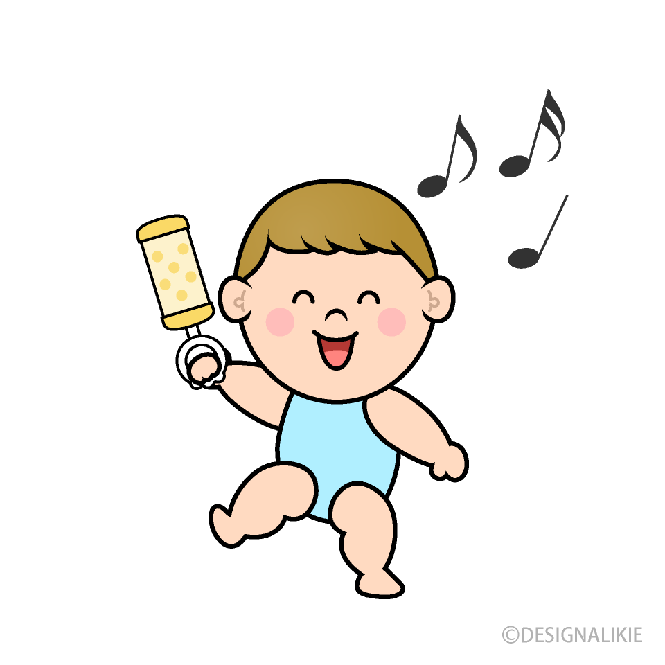 踊る幼児の男の子