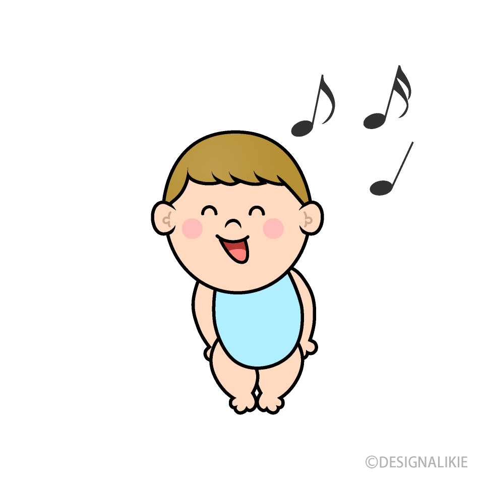 歌う幼児の男の子