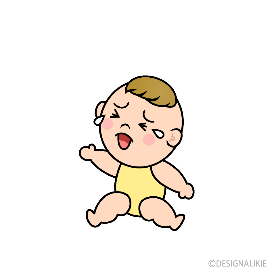 かわいいディズニー画像 上赤ちゃん 泣く イラスト