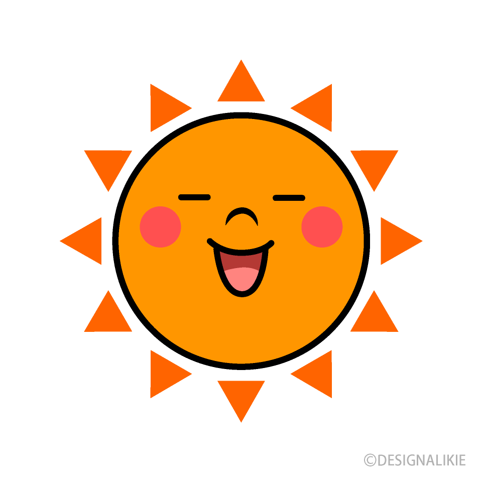 満足気な太陽キャラ