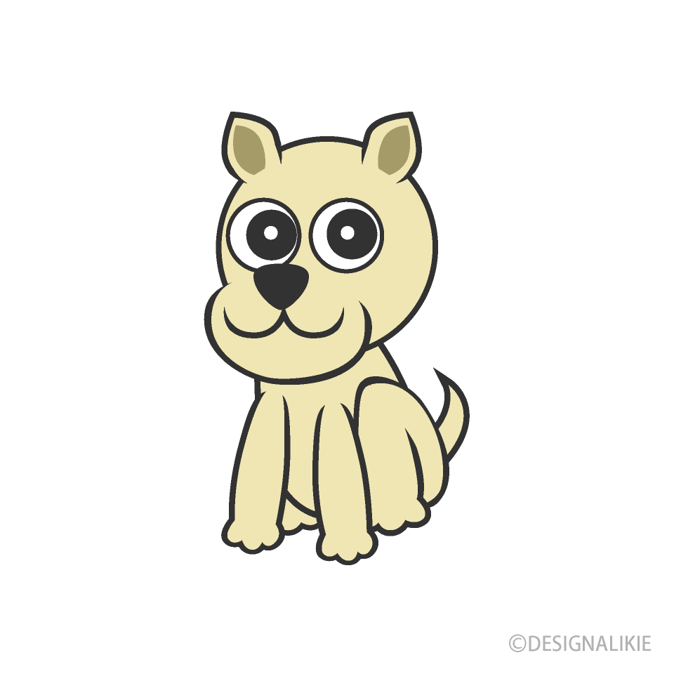 犬キャラクターイラストのフリー素材 イラストイメージ