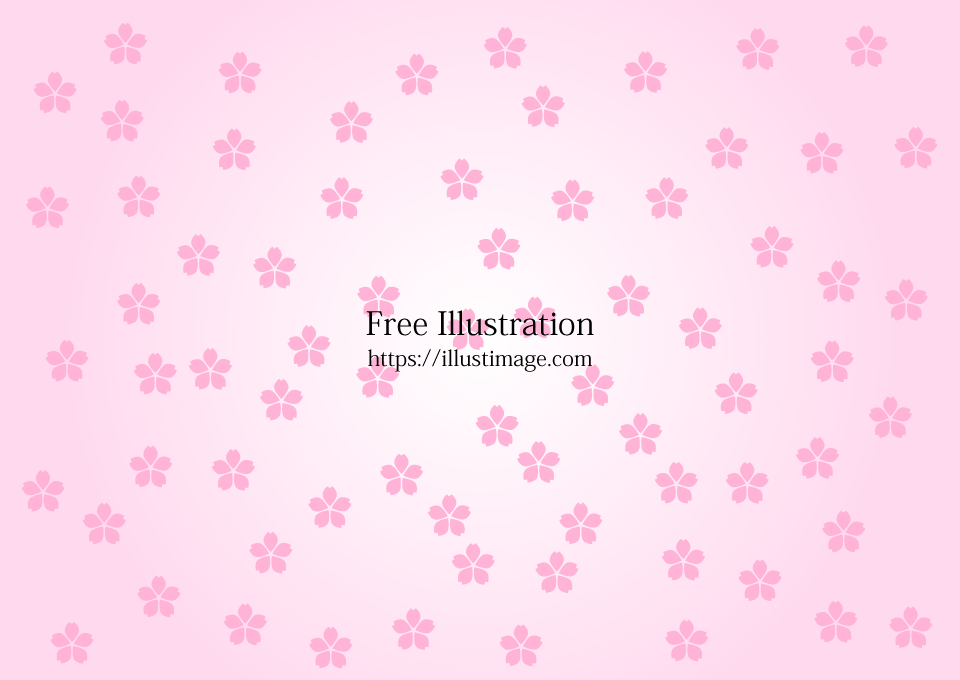 桜花びら模様の壁紙の無料イラスト素材 イラストイメージ