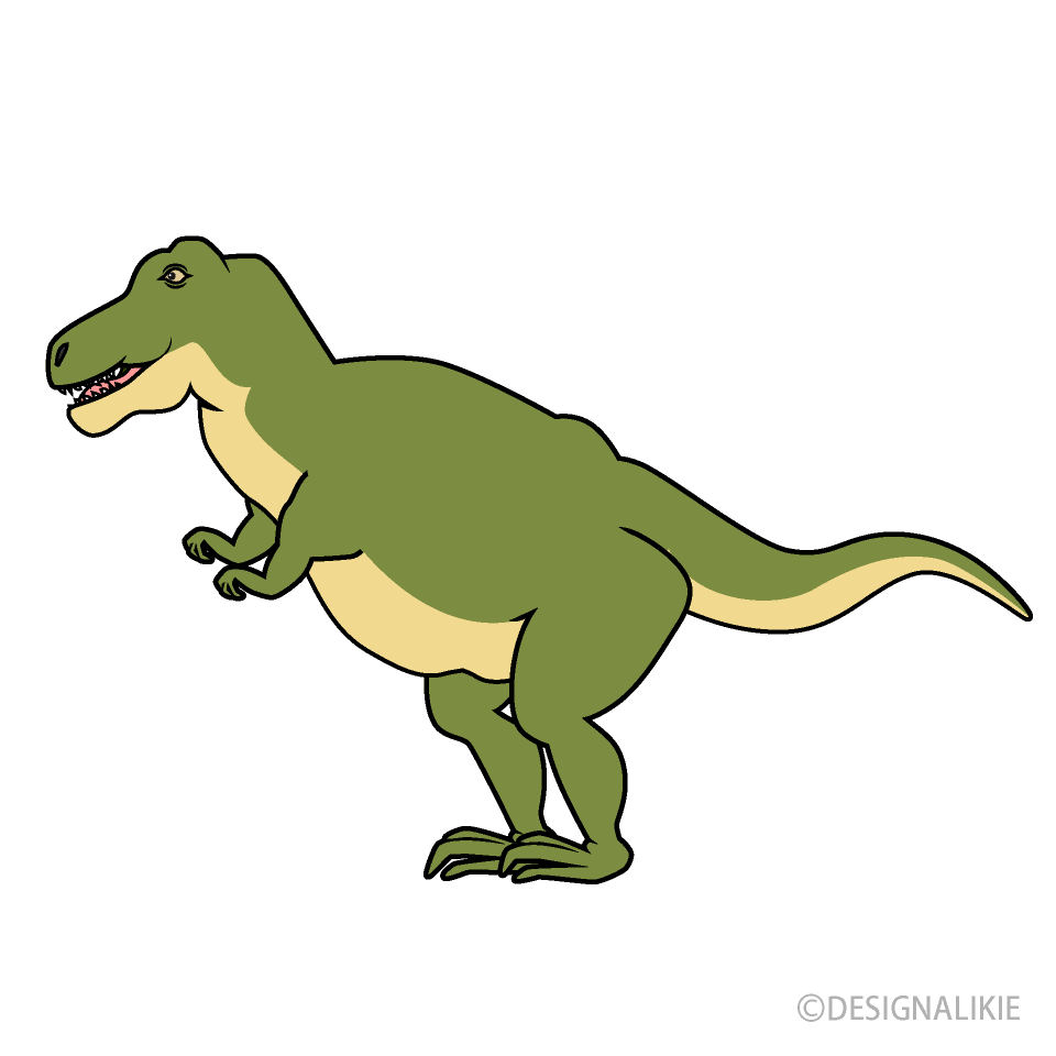 恐竜 ティラノサウルスイラストのフリー素材 イラストイメージ