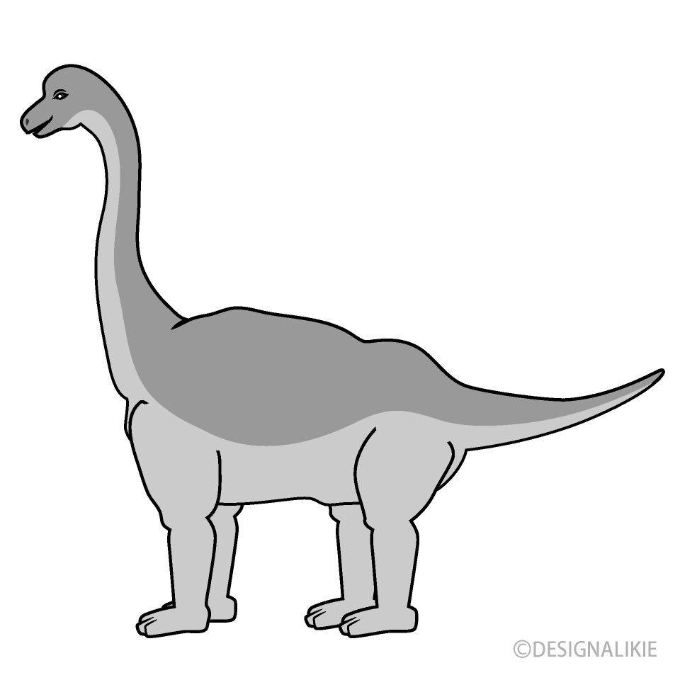 恐竜 マメンチサウルスイラストのフリー素材 イラストイメージ