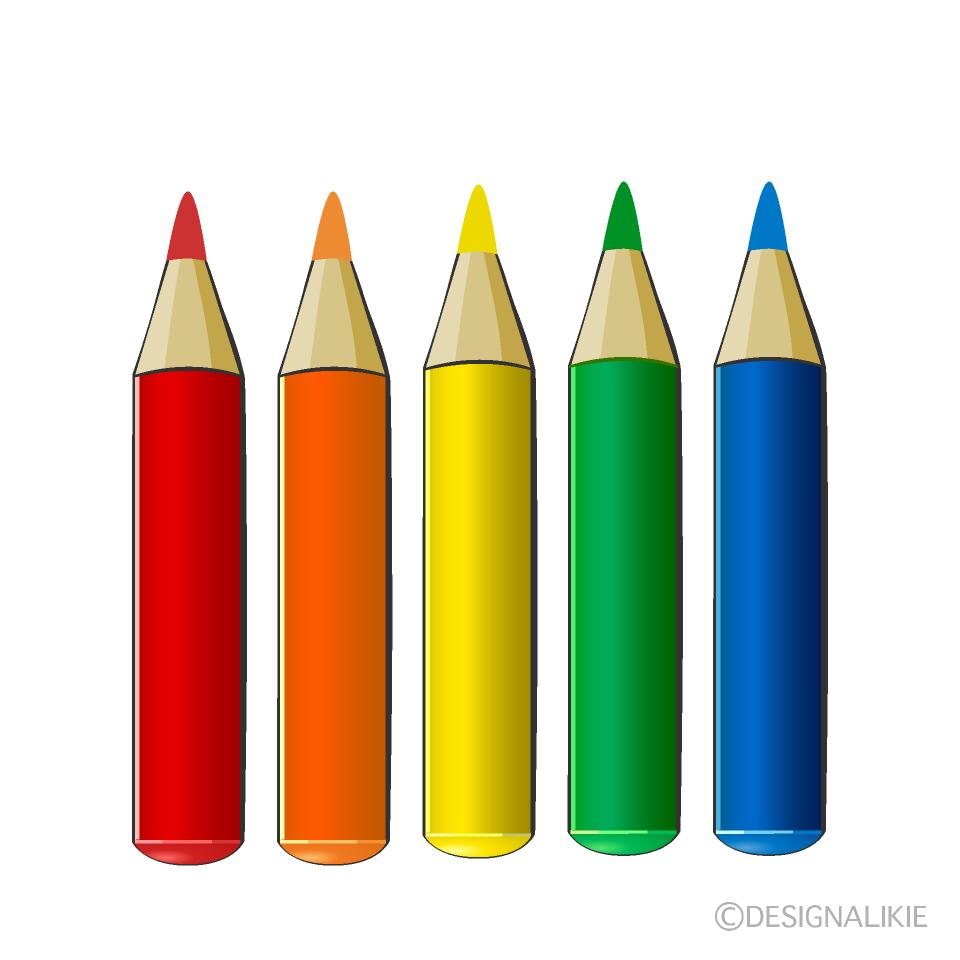 色鉛筆の無料イラスト素材 イラストイメージ
