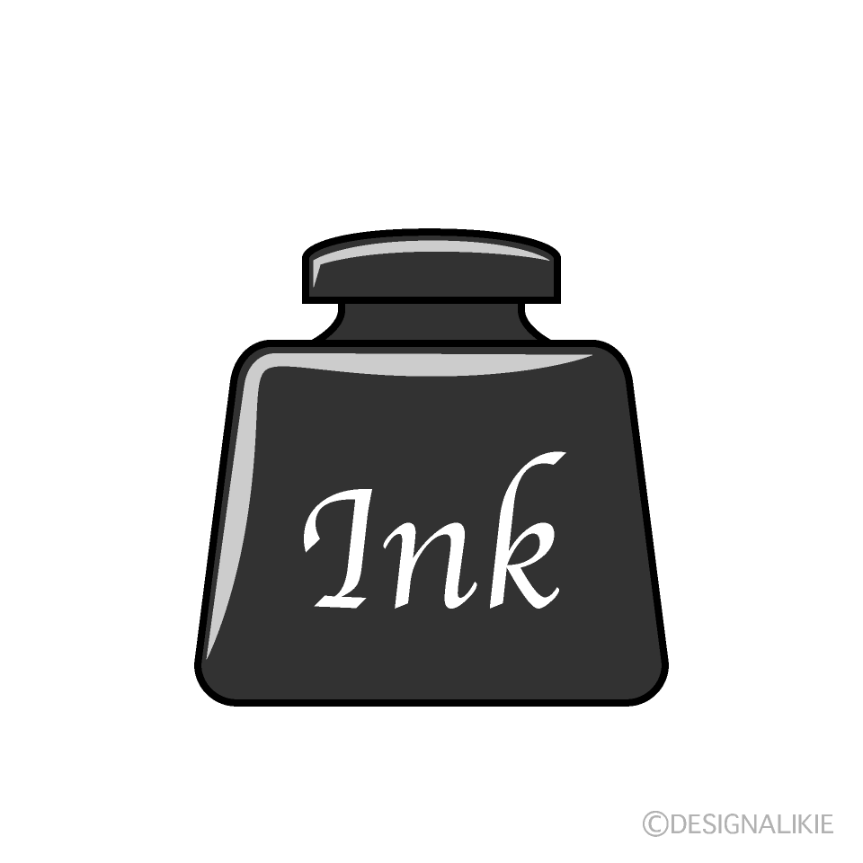 インクの無料イラスト素材 イラストイメージ