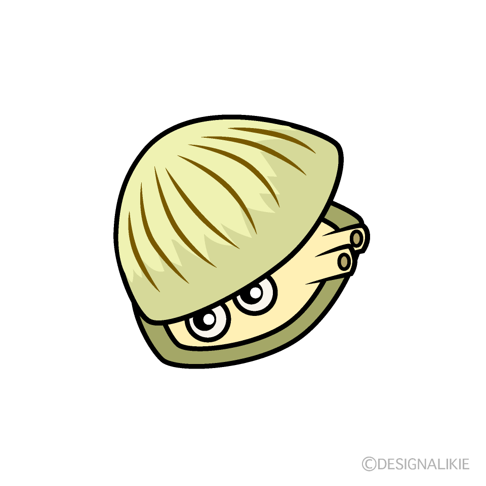 貝のキャラクターの無料イラスト素材 イラストイメージ
