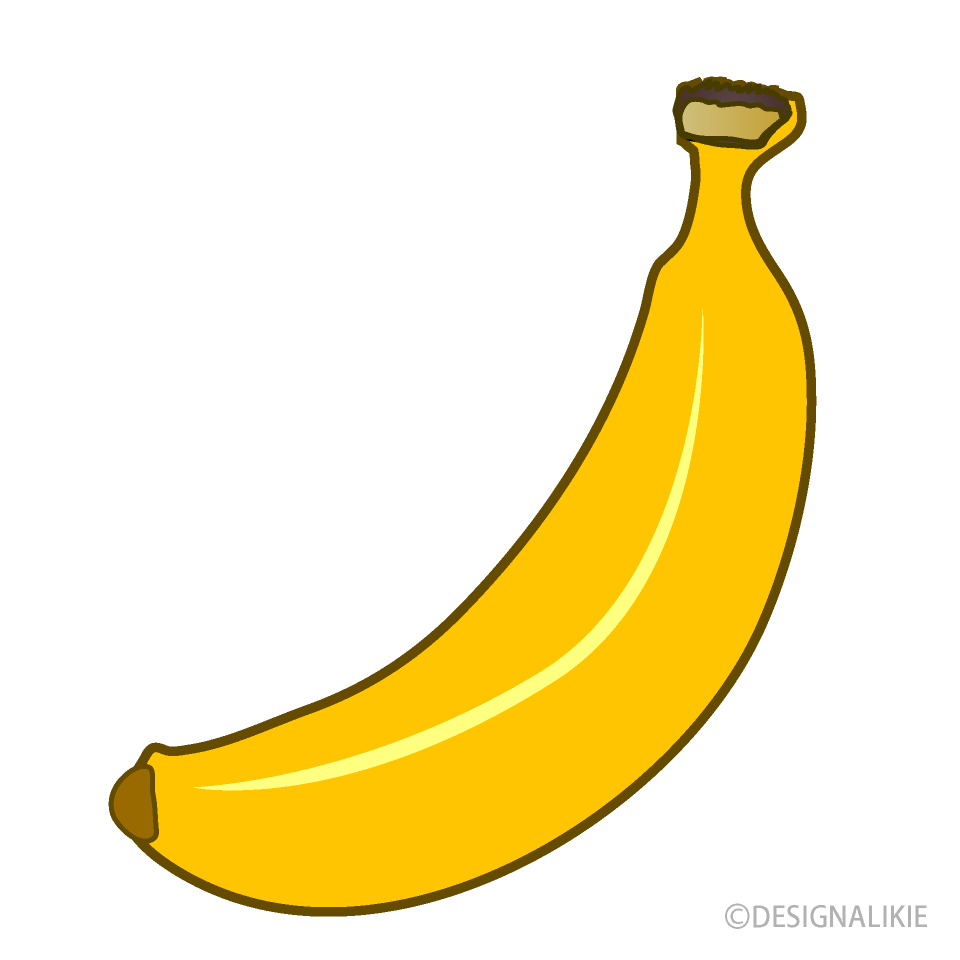 バナナ枠イラストのフリー素材 イラストイメージ
