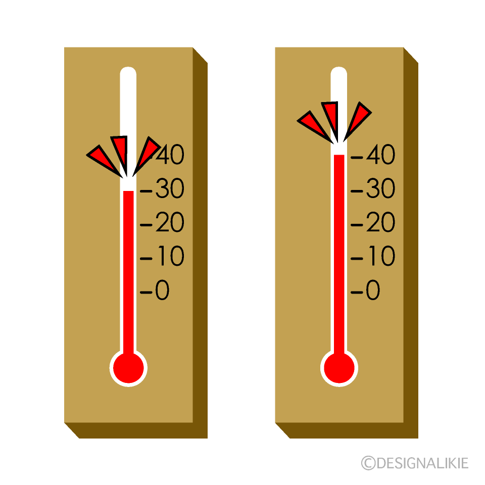 高温の気温計