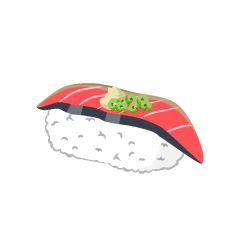 カツオの握り寿司
