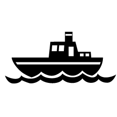 漁船シルエット