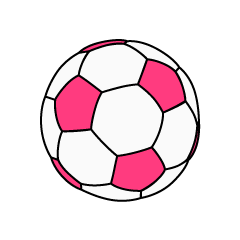 ピンクサッカーボール