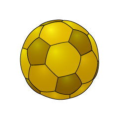 ゴールドサッカーボール