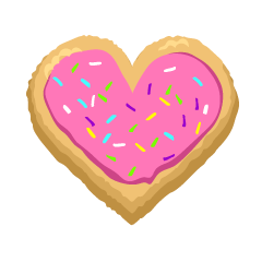 可愛いハートクッキー
