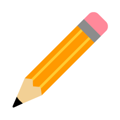 オレンジ色の鉛筆