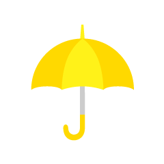 かわいい黄色傘