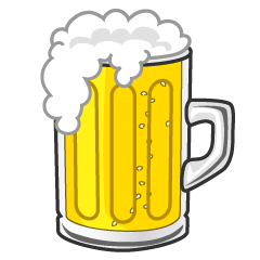 生ビールジョッキの無料イラスト素材 イラストイメージ