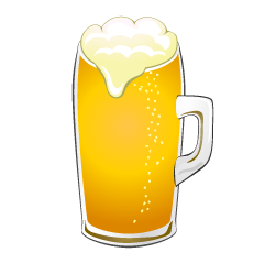 生ビールジョッキの無料イラスト素材 イラストイメージ