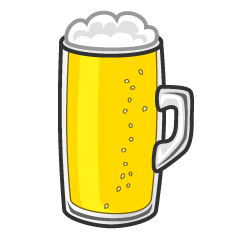 生ビールジョッキの無料イラスト素材 イラストイメージ