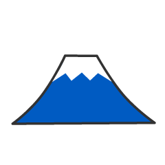 青い富士山