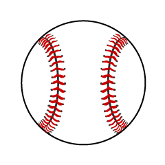 シンプルな野球ボール