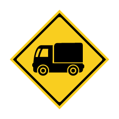トラック注意標識