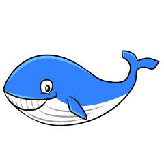 シロナガスクジラのキャラクター