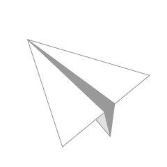 紙飛行機イラストのフリー素材 イラストイメージ