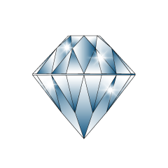 ダイヤモンド指輪シルエットイラストのフリー素材 イラストイメージ