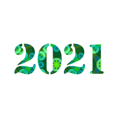 緑色和柄の2021
