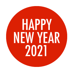 日の丸のHAPPY NEW YEAR 2021